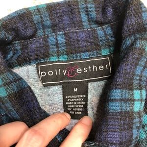 Polly & Esther Tops - Polly & Esther | Plaid Button Down Flannel Shirt Polly & Esther Tops - Polly & Esther | Plaid Button Down Flannel Shirt